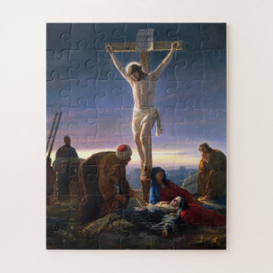 Puzzle Cristo en la cruz por Carl Bloch, Religioso