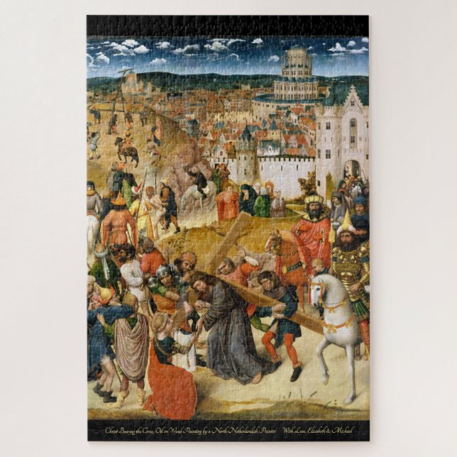 Puzzle Cristo portando la pintura de aceite de arte venti (Vertical)