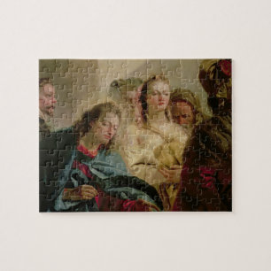 Puzzle Cristo y la adúltera, 1751 (aceite en lona)