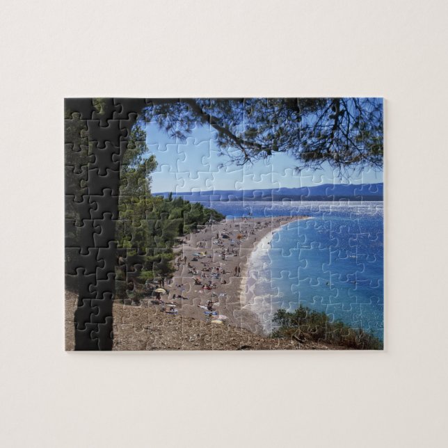 Puzzle Croacia, isla de Brac, Bol, playa Golden Cape (Horizontal)