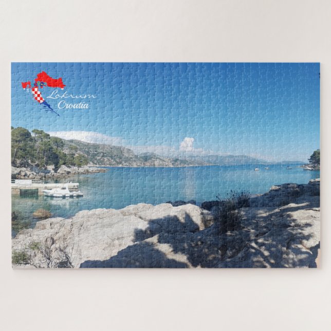 Puzzle Croacia | Isla de Lokrum | Dubrovnik | Hrvatska (Horizontal)