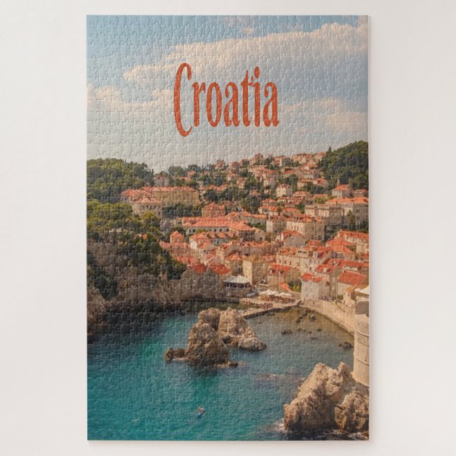 Puzzle Croacia Zagreb del Sudeste de Europa (Vertical)