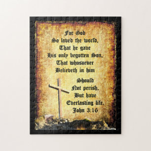Puzzle Cross & Manger con John 3vs16