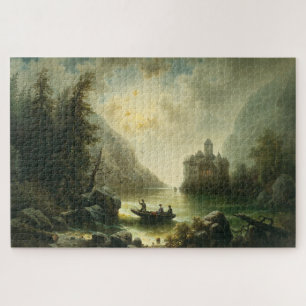 Puzzle Crossing in a Moonlit Night - Albert Rieger