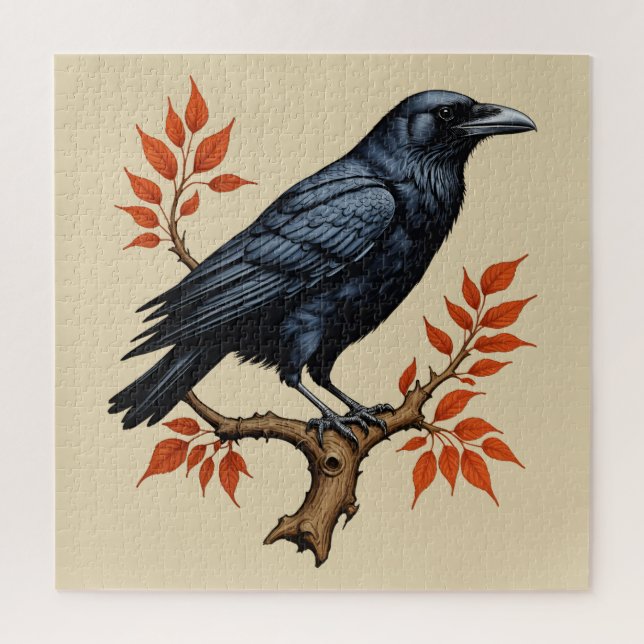 Puzzle Crow (Vertical)