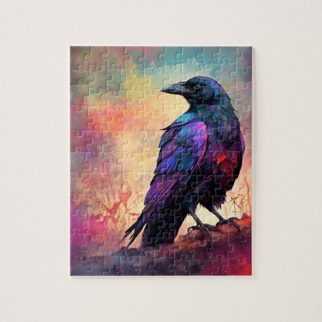Puzzle Crow Raven Bird 97 (Vertical)
