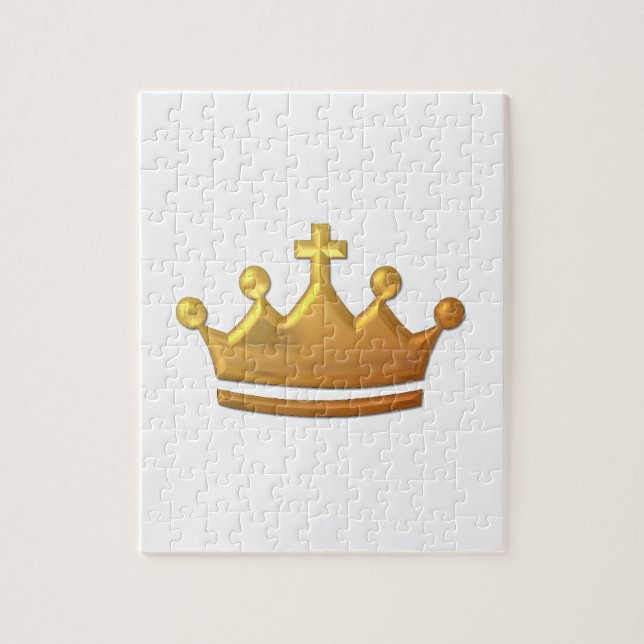 Puzzle Crown Golden "3-D" (Vertical)