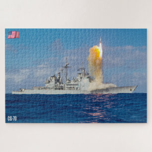 Puzzle CRUCERO DE MISILES GUIADO - CG-70 (20x30 PULGADAS)