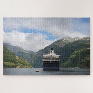 Puzzle Crucero en Geirangerfjord, Noruega