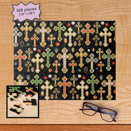 Puzzle Cruces con piedras preciosas