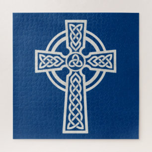 Puzzle Cruz celta azul