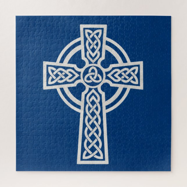 Puzzle Cruz celta azul (Vertical)