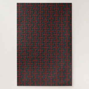 Puzzle Cruz con Adorno Rojo Arte Decorativo Sagrado