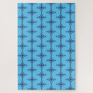 Puzzle Cruz Cristiana en Arte Azul Celeste
