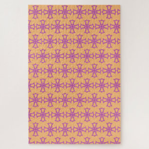 Puzzle Cruz cristiana rosa