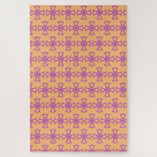 Puzzle Cruz Cristiana Rosa Arte Estético Moderno