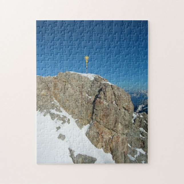 Puzzle Cruz de la Cumbre de Alemania de Zugspitze (Vertical)