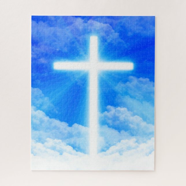 Puzzle Cruz de la Luz Jesucristo Personalizable Cristiano (Vertical)