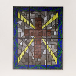 Puzzle Cruz de vidrio manchado