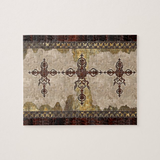 Puzzle Cruz del hierro labrado (Horizontal)