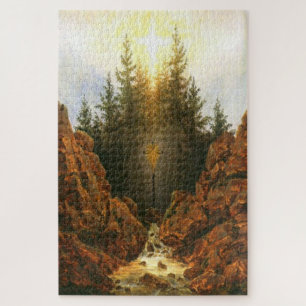 Puzzle Cruz en el bosque - Caspar David Friedrich