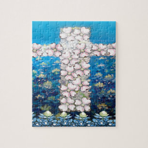 Puzzle Cruz floral