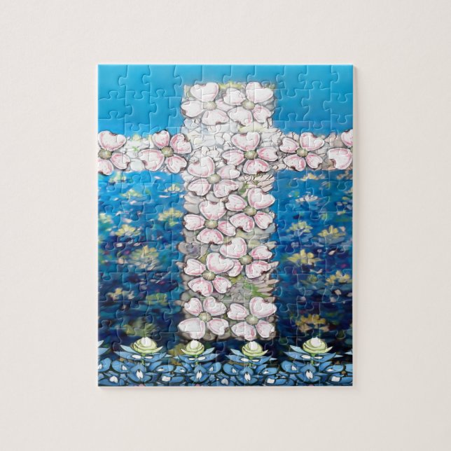 Puzzle Cruz floral (Vertical)