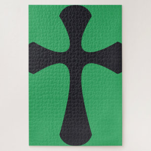 Puzzle Cruz minimalista moderna arte cristiano contemporá