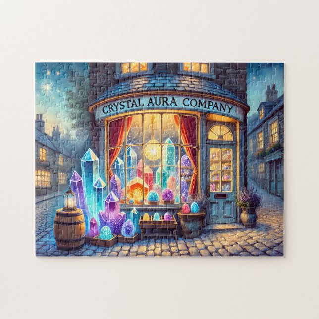 Puzzle Crystal Aura Company Magical Gemstone Storefront (Horizontal)