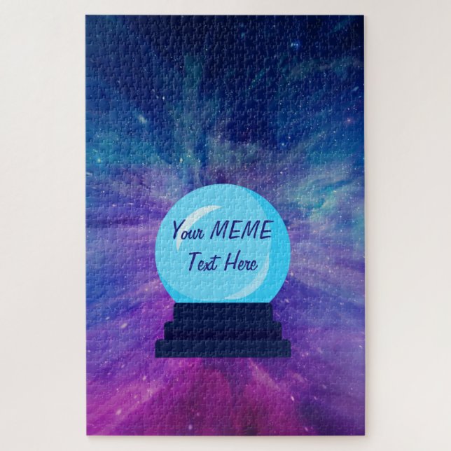 Puzzle Crystal Ball Escribe tu propio MEME (Vertical)