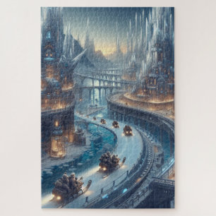 Puzzle Crystal Ice World Fantasy Art