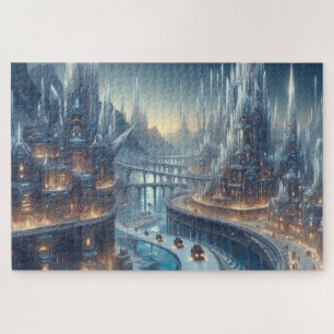 Puzzle Crystal Ice World Fantasy Art