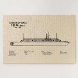 Puzzle CSS Virginia - Ship Blueprint Planes SD