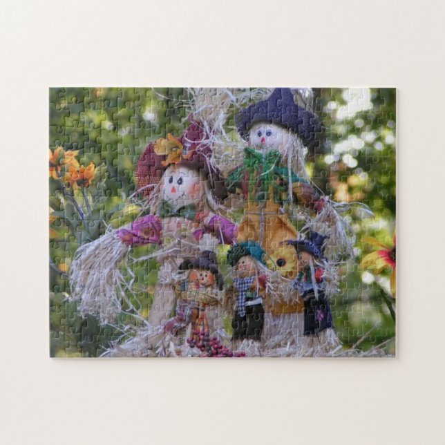 Puzzle cuadrado de familia scarecrow (Horizontal)