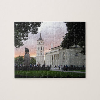 Puzzle Cuadrado de la catedral en Vilna, LITUANIA ---