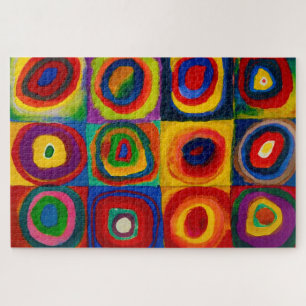 Puzzle Cuadrados con círculos, resumen, Wassily Kandinsky
