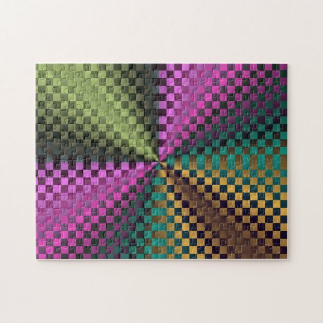 Puzzle Cuadrados de arcoiris (Horizontal)