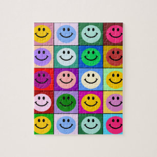 Puzzle Cuadrados de la cara del arco iris