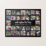 Puzzle Cuadrícula de 30 Collages de fotos - 2 cuadros de<br><div class="desc">Usa 30 fotos SQUARE para crear un collage de fotos personal. Este diseño moderno y limpio incluye 2 bloques de texto: 1 en un guión moderno y 1 en una fuente san serif para añadir un nombre o un nombre de familia. El color de fondo se puede cambiar en el...</div>