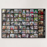 Puzzle Cuadrícula de Collage de fotos de 68 cuadrados - T<br><div class="desc">Usa 68 fotos SQUARE para crear un collage de fotos personal. Este diseño moderno y limpio incluye un bloque de texto en una fuente moderna para agregar un nombre o un nombre de familia. El color de fondo se puede cambiar en el área personalizar. ***Para obtener los mejores resultados de...</div>