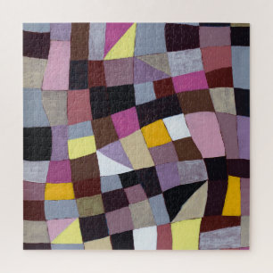 Puzzle Cuadrícula irregular: Pintura abstracta violeta-am