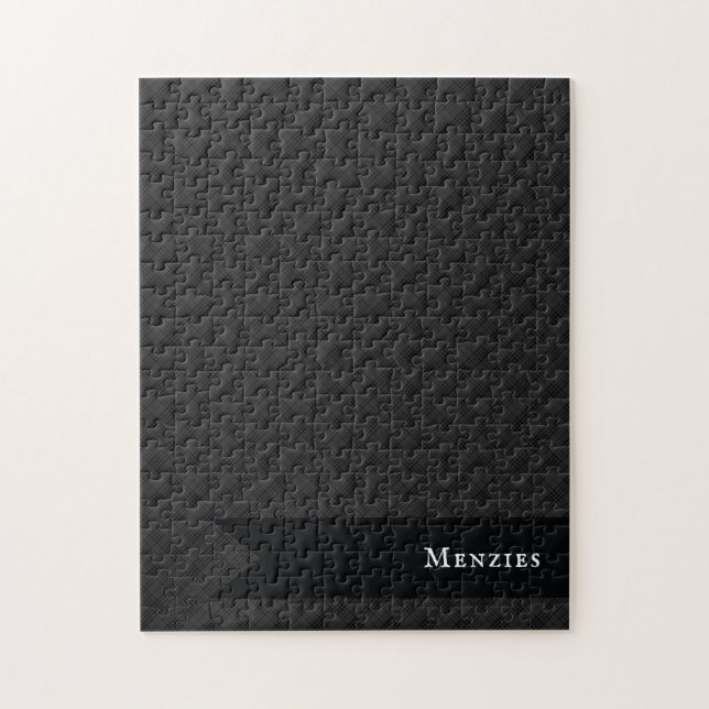 Puzzle Cuadro Escocés Marled Navy y Verde MacKay (Vertical)