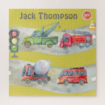 Cuadros coloridos monograma acuarela Coches en el 