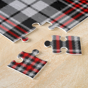 Puzzle Cuadros negros, blancos y rojos