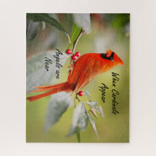 Puzzle Cuando aparecen los cardenales, los ángeles están 