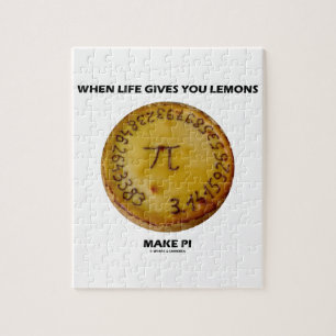 Puzzle Cuando la vida le da los limones hacen pi (humor