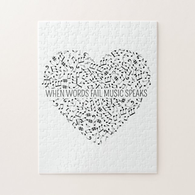 Puzzle Cuando las palabras fallan, la música habla (Vertical)