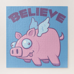 Puzzle Cuando los Cerdos Vuelen Cree lo Imposible