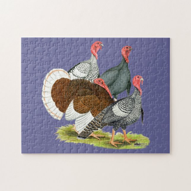 Puzzle Cuarteto de pavo raro (Horizontal)