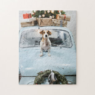 Puzzle Cuato Jack Russel para los Navidades